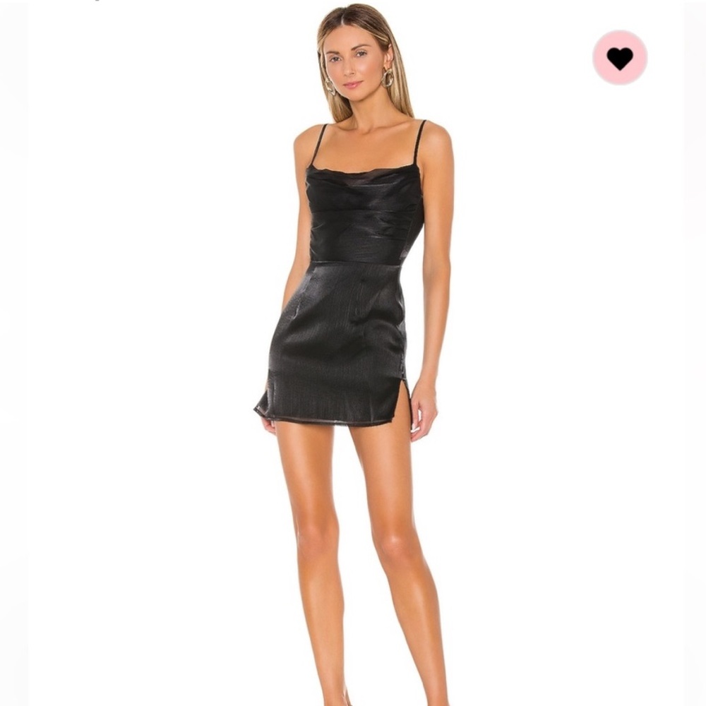 Black Superdown Lena Cowl Neck Dress S